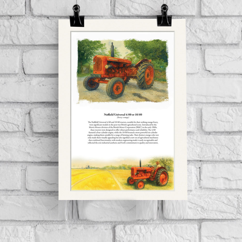 Vintage Tractor Poster — Nuffield 4/60