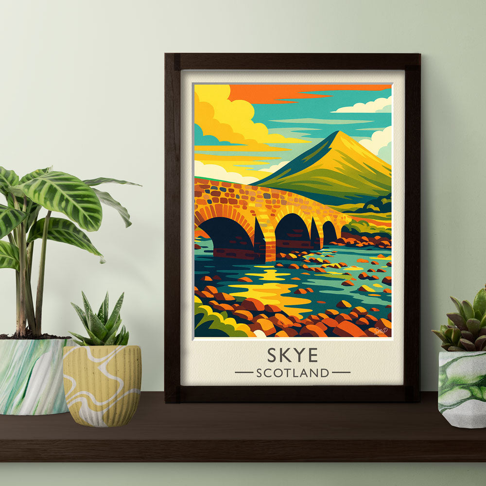 Vintage Travel Poster — Skye, Scotland
