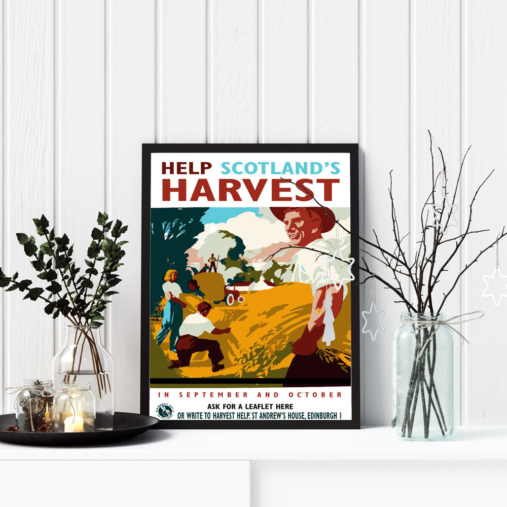 Help Scotland’s Harvest – Vintage Poster