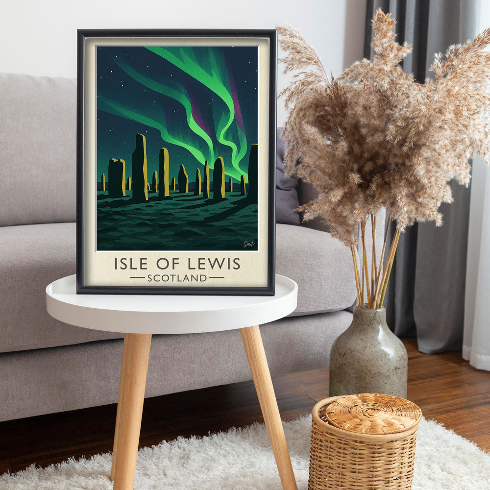 Vintage Travel Poster — Isle of Lewis, Scotland