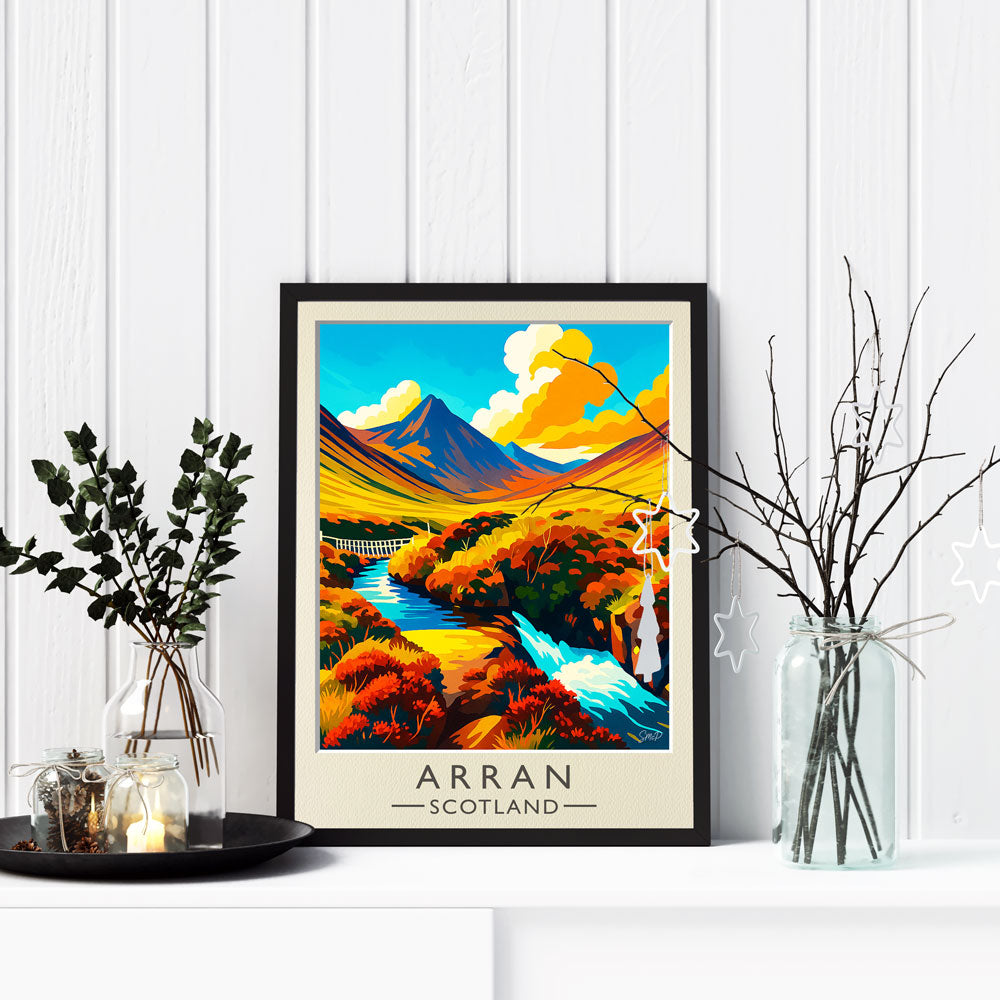Vintage Travel Poster — Arran, Scotland
