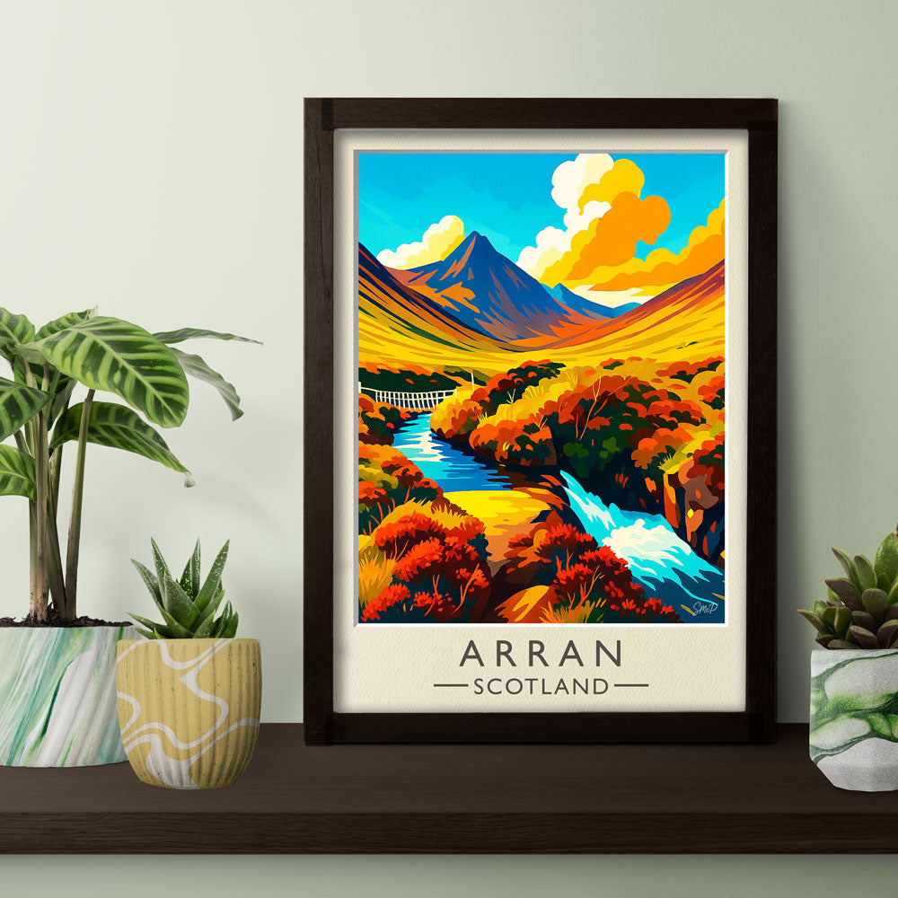 Vintage Travel Poster — Arran, Scotland