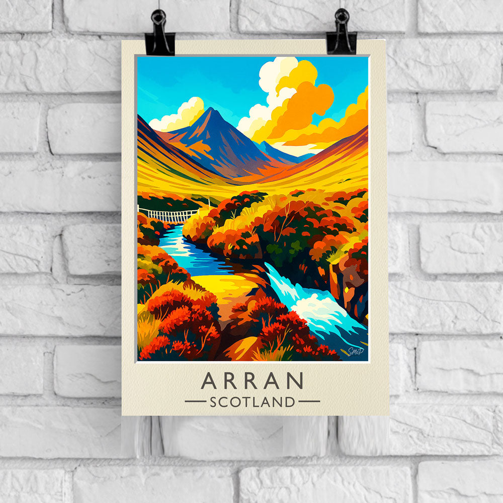 Vintage Travel Poster — Arran, Scotland