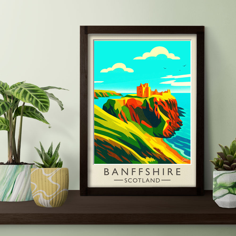 Vintage Travel Poster — Banffshire, Scotland