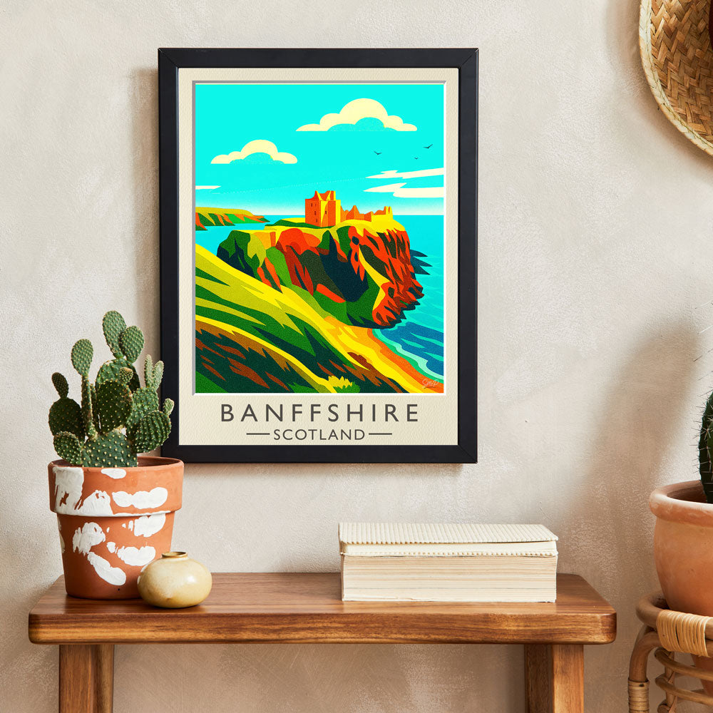 Vintage Travel Poster — Banffshire, Scotland