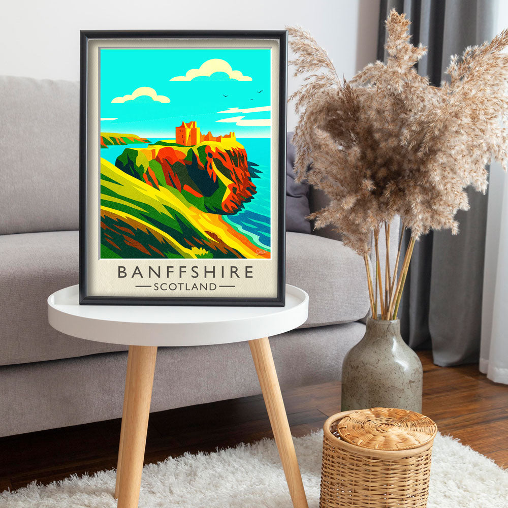 Vintage Travel Poster — Banffshire, Scotland