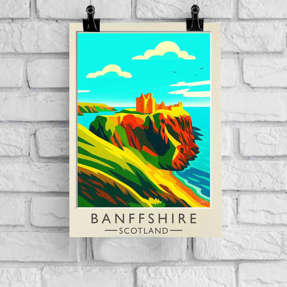 Vintage Travel Poster — Banffshire, Scotland