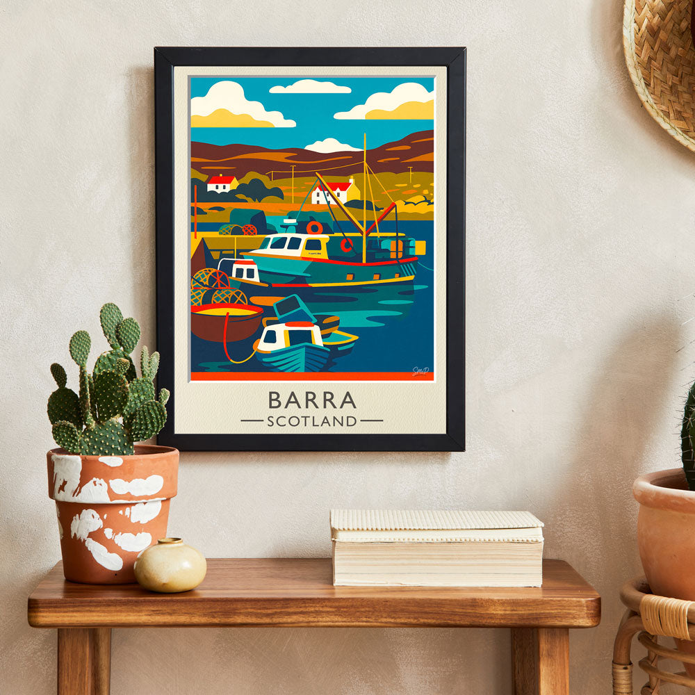 Vintage Travel Poster — Barra, Scotland