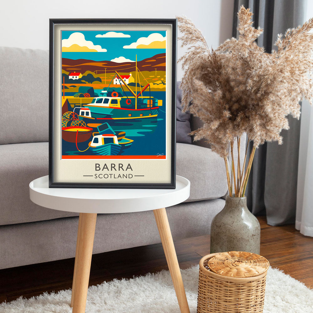 Vintage Travel Poster — Barra, Scotland