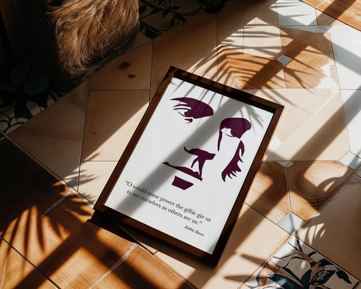 Robert Burns: Modern Minimalist Quote Print