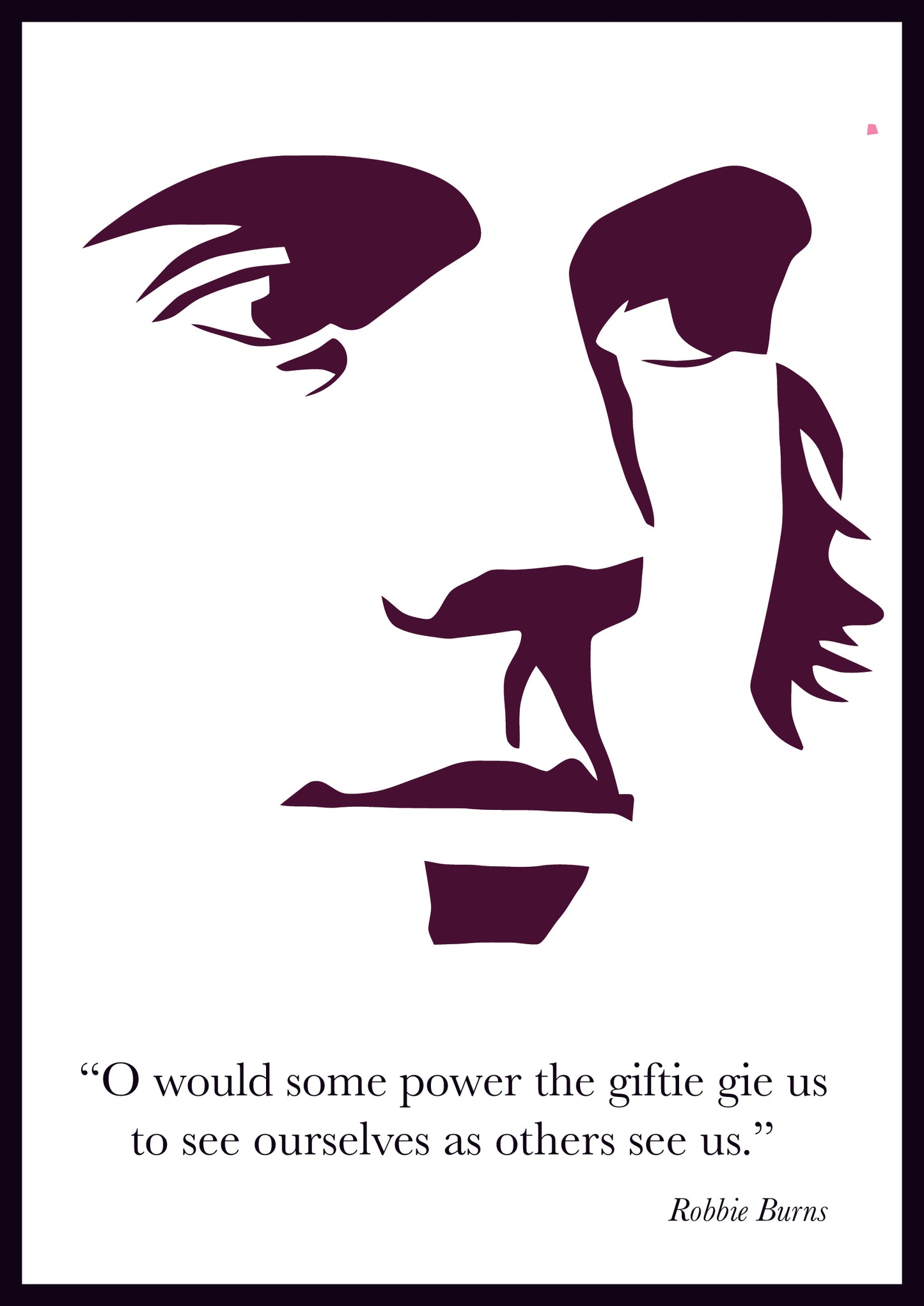 Robert Burns: Modern Minimalist Quote Print