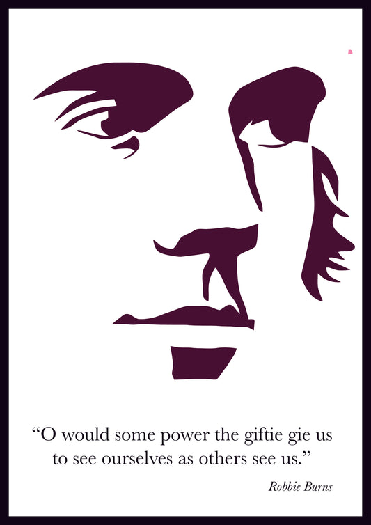 Robert Burns: Modern Minimalist Quote Print