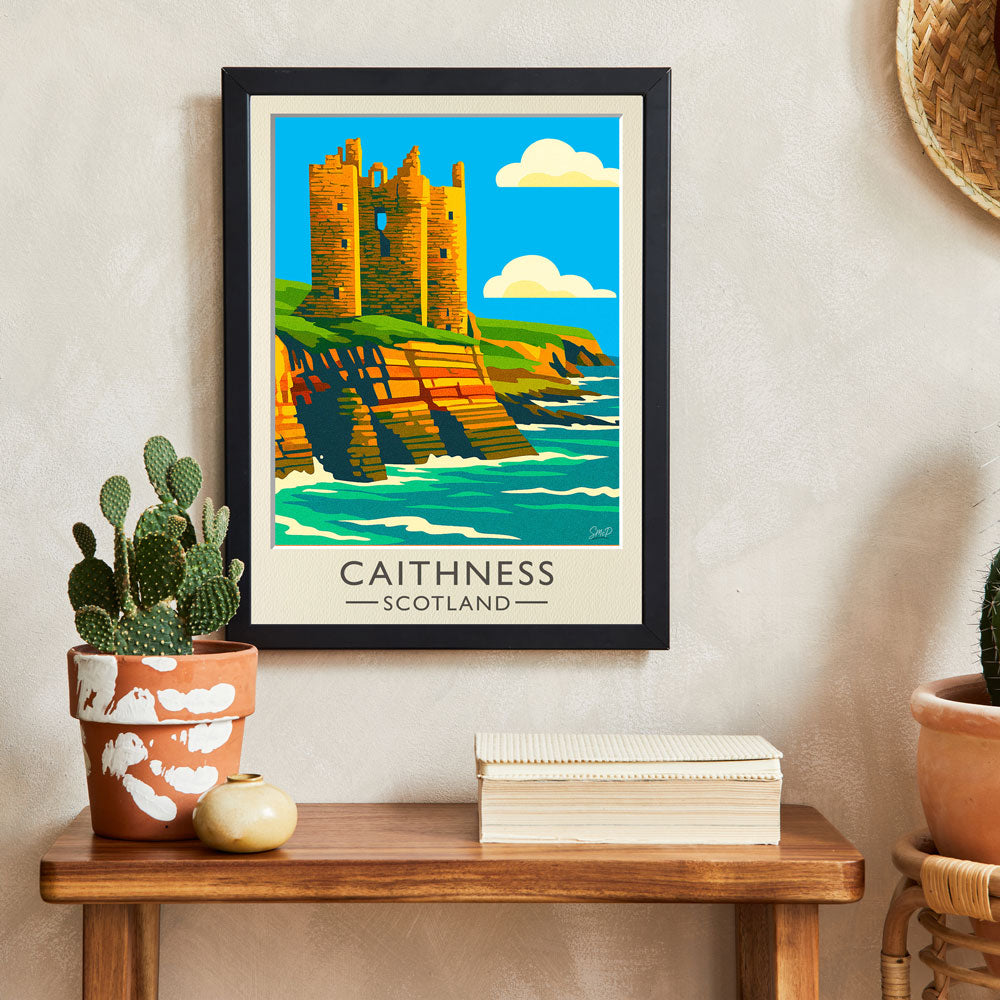 Vintage Travel Poster — Caithness, Scotland