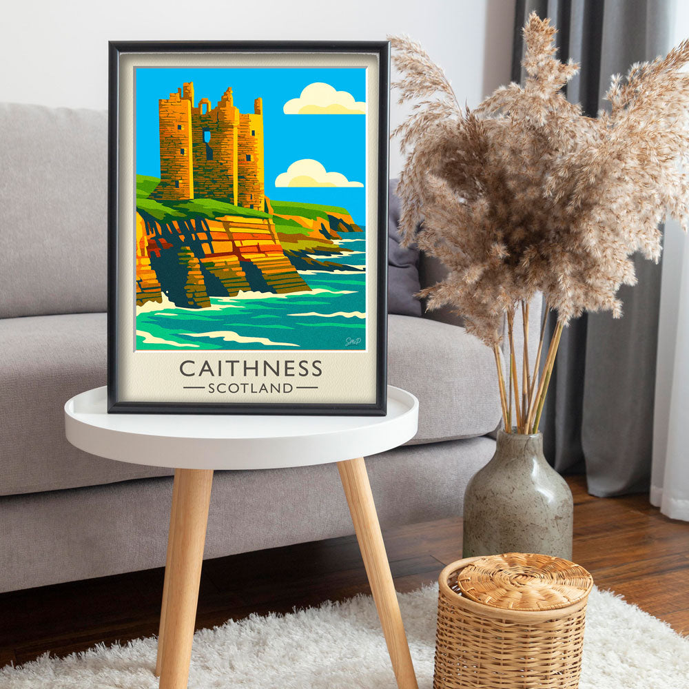 Vintage Travel Poster — Caithness, Scotland