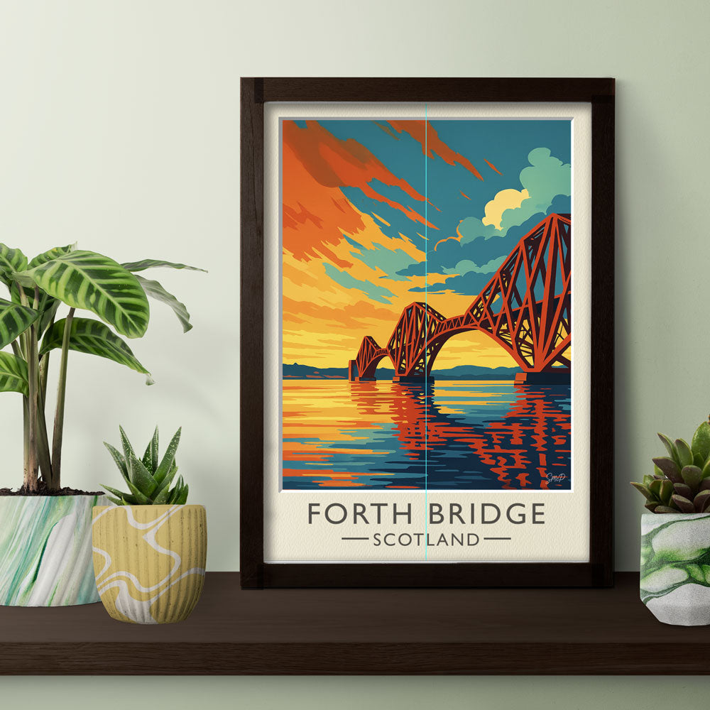 Vintage Travel Poster — Forth Bridge, Scotland