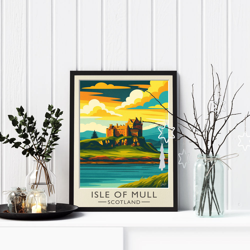 Vintage Travel Poster — Isle of Mull, Scotland