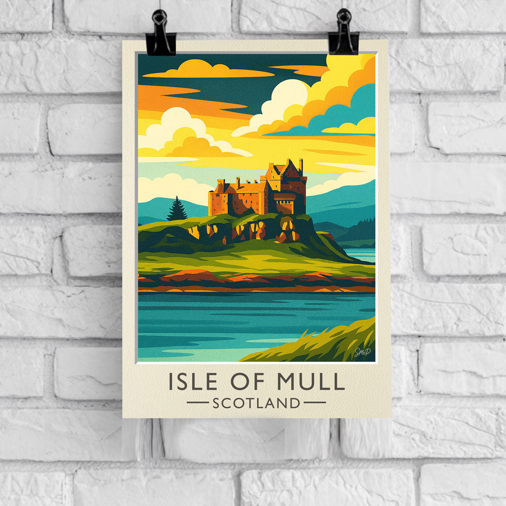Vintage Travel Poster — Isle of Mull, Scotland