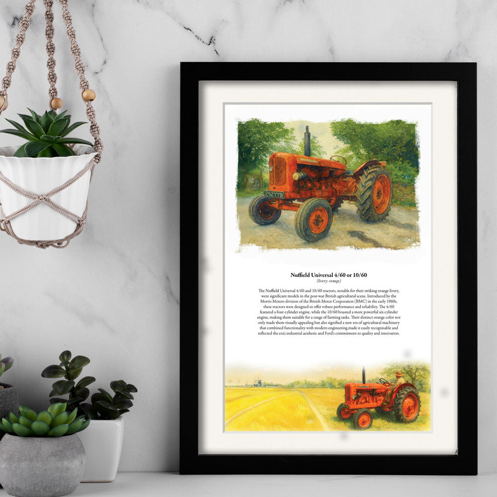 Vintage Tractor Poster — Nuffield 4/60