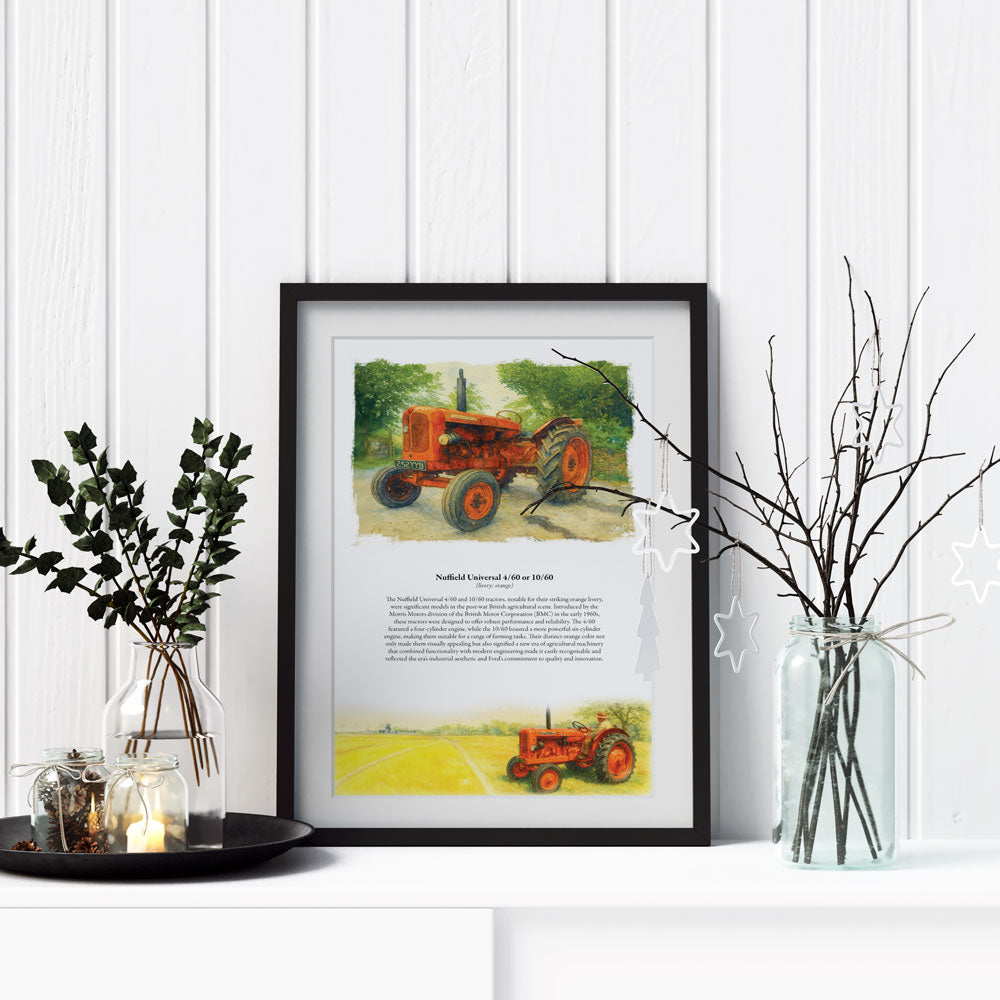 Vintage Tractor Poster — Nuffield 4/60