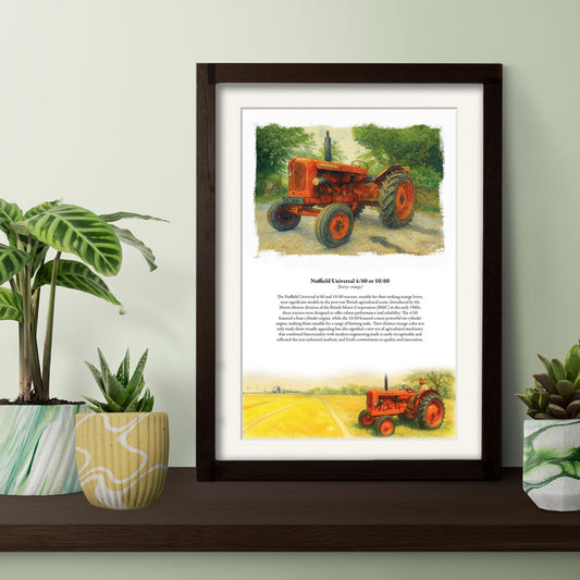 Vintage Tractor Poster — Nuffield 4/60