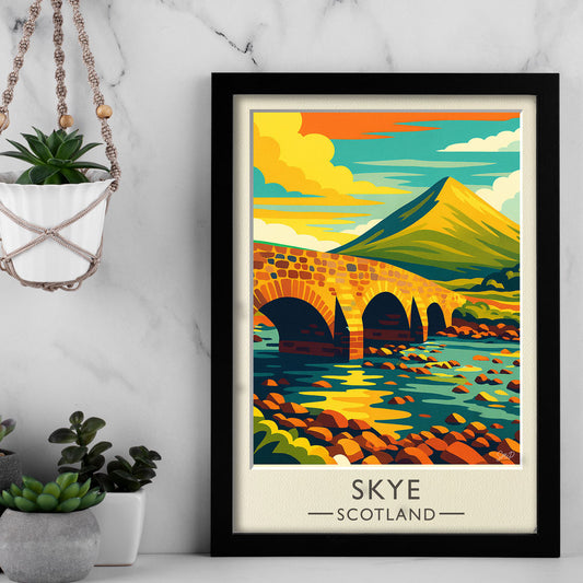 Vintage Travel Poster — Skye, Scotland