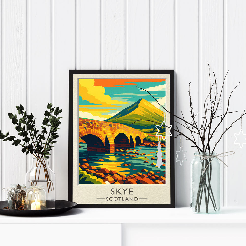 Vintage Travel Poster — Skye, Scotland