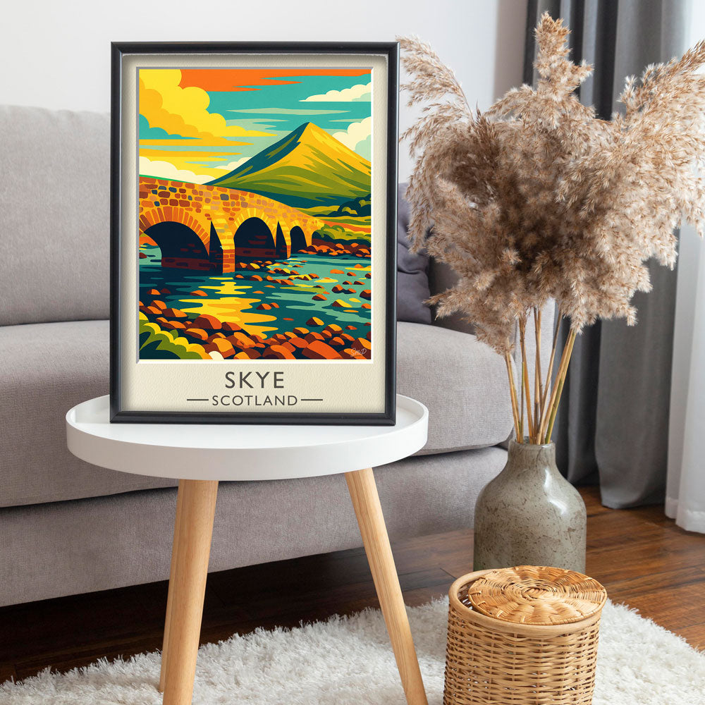 Vintage Travel Poster — Skye, Scotland