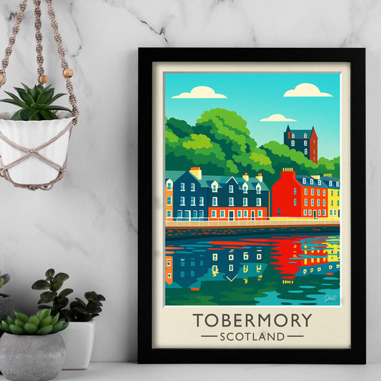 Vintage Travel Poster — Tobermory, Scotland