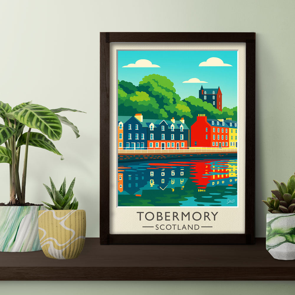 Vintage Travel Poster — Tobermory, Scotland