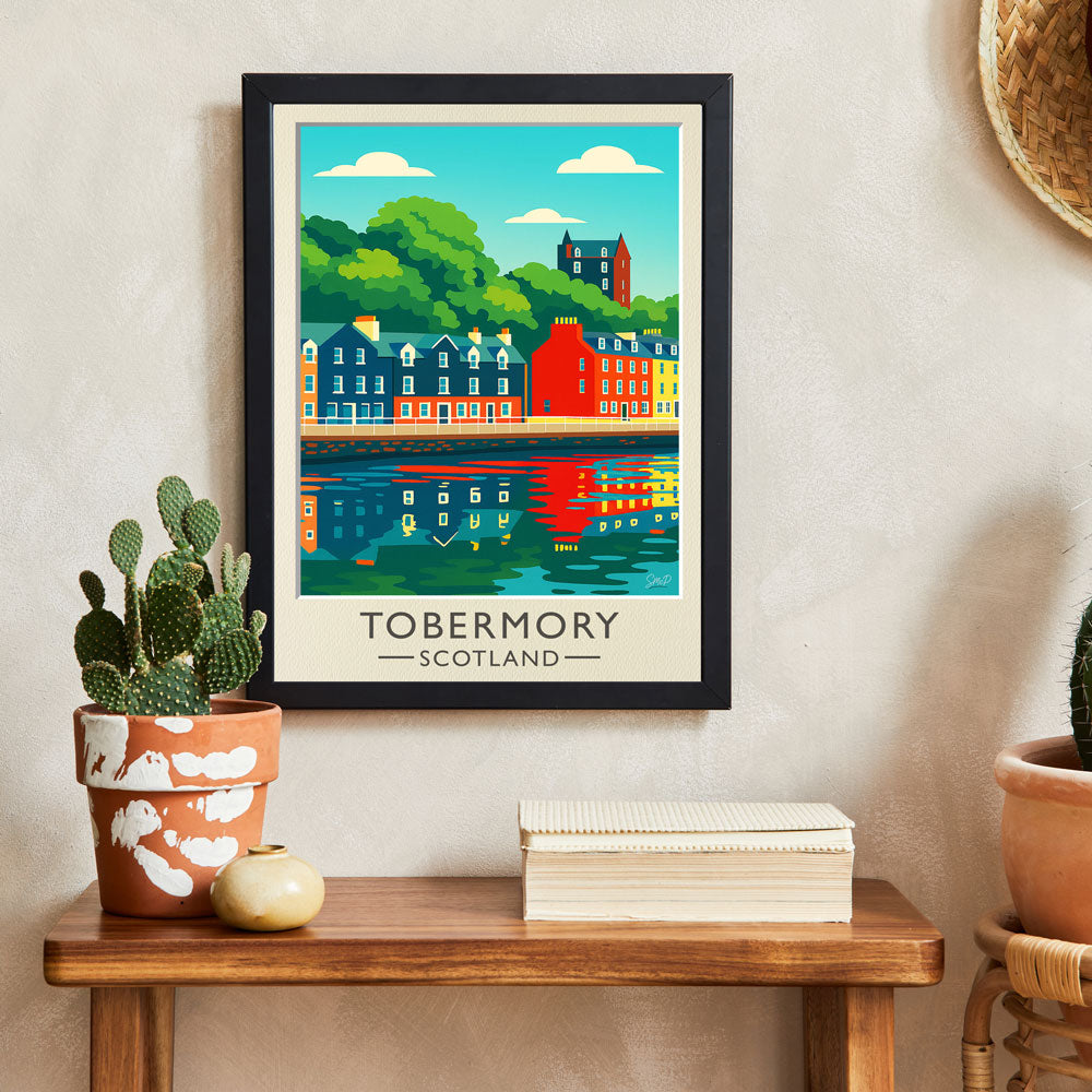 Vintage Travel Poster — Tobermory, Scotland