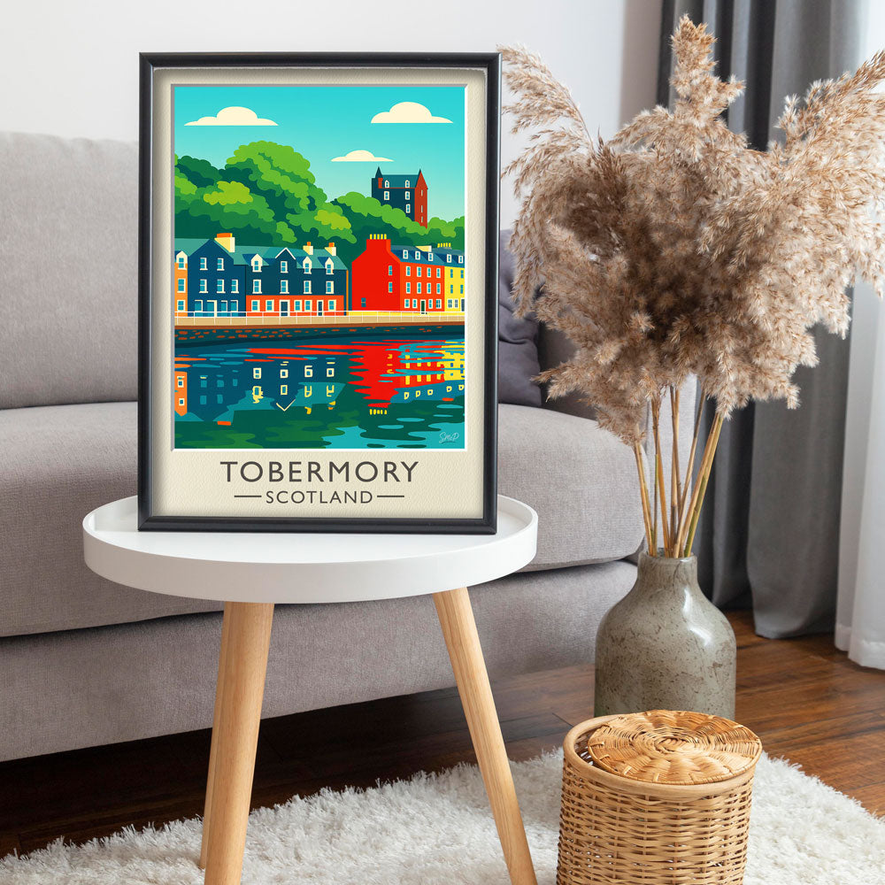Vintage Travel Poster — Tobermory, Scotland