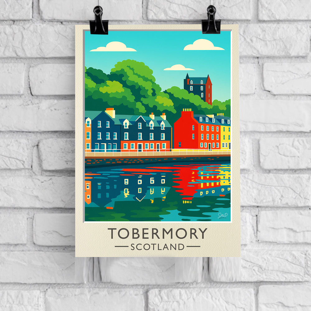 Vintage Travel Poster — Tobermory, Scotland