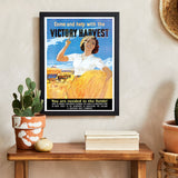 Victory Harvest – Vintage Farming Poster