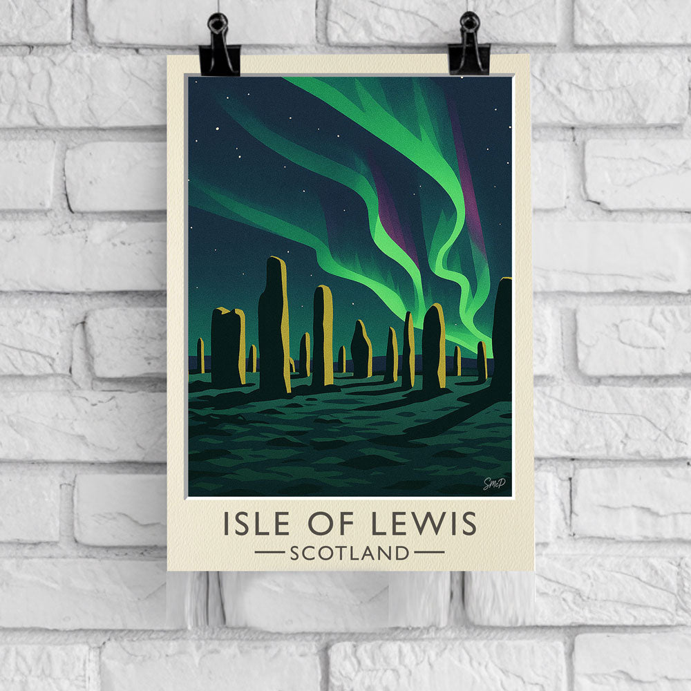 Vintage Travel Poster — Isle of Lewis, Scotland