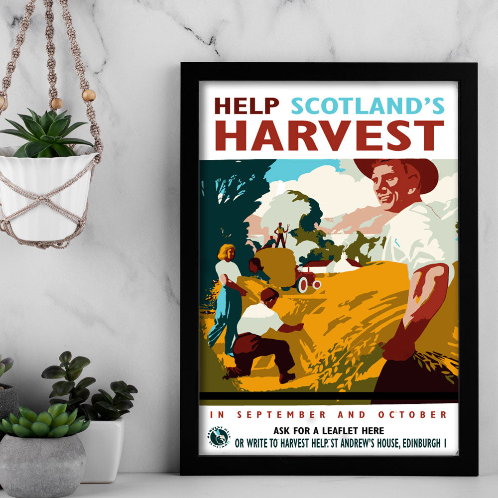 Help Scotland’s Harvest – Vintage Poster