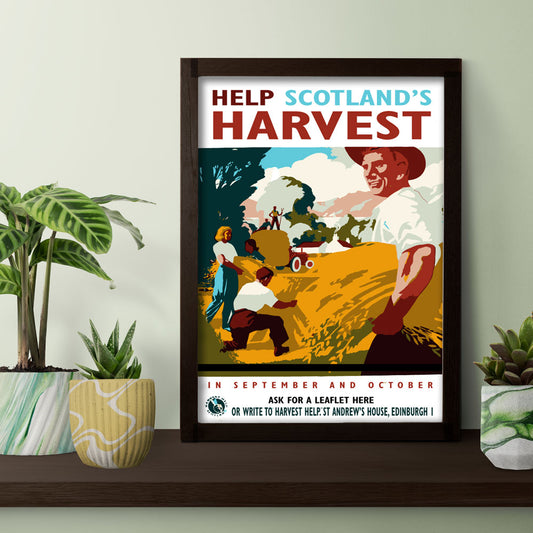 Help Scotland’s Harvest – Vintage Poster