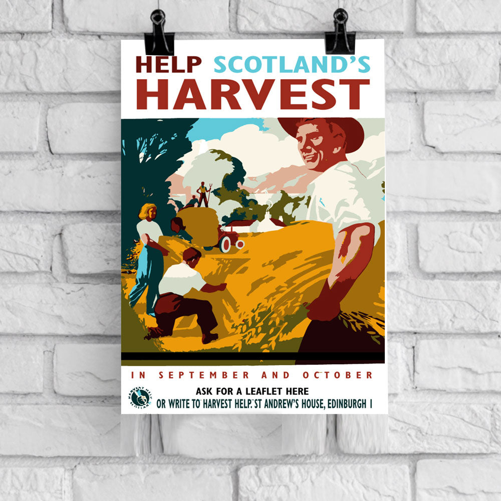 Help Scotland’s Harvest – Vintage Poster