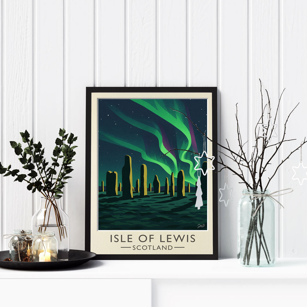 Vintage Travel Poster — Isle of Lewis, Scotland