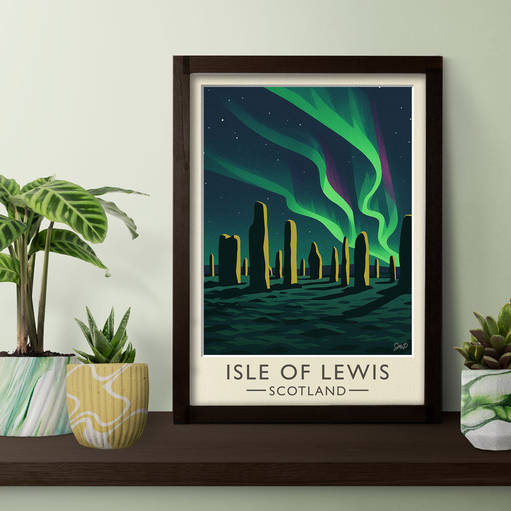 Vintage Travel Poster — Isle of Lewis, Scotland