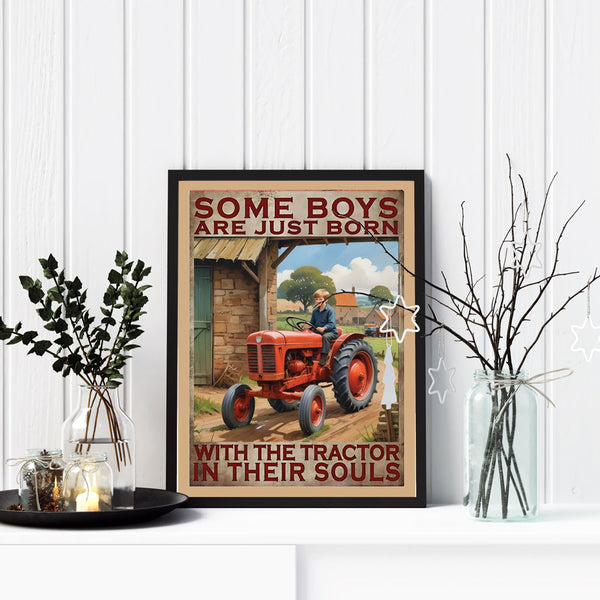 Some Girls are Just Born with Plants in Their Souls Poster Retro Metal Some Girls are Just Born with Plants in Their Souls Poster Retro Metal